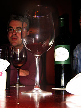 Geoff through the wine glass