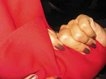 Keira's hand