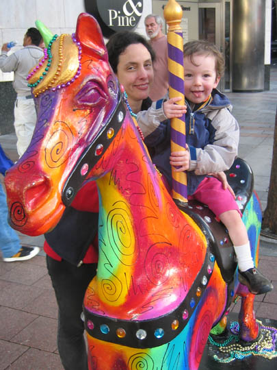 Samuel on a painted horse