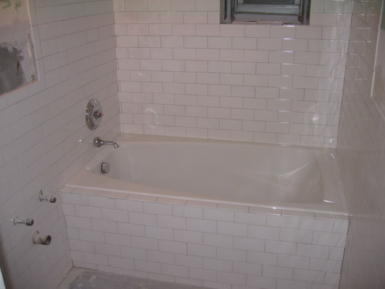 Bathroom with tile