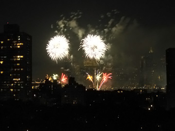 Fireworks from 175 Adams Street