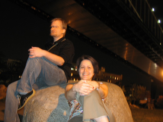 James and Ginny in Brooklyn Bridge Park
