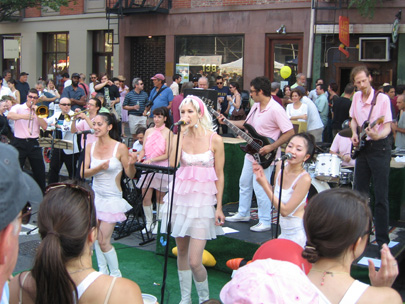 Pink Japanese GoGo band