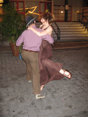 Kristen dancing with Darrin