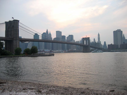 The Brooklyn Bridge from Brooklyn Bridge Park
