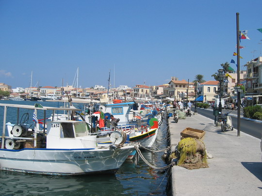 Boats on the Aegina waterfront