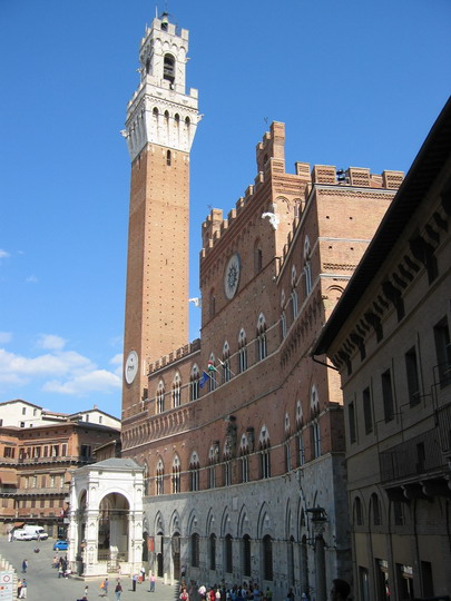 The tower in the Piazza del Campo