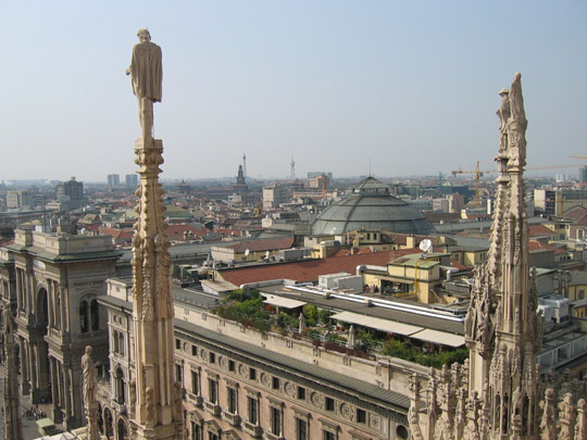 View of Milan from Duomo